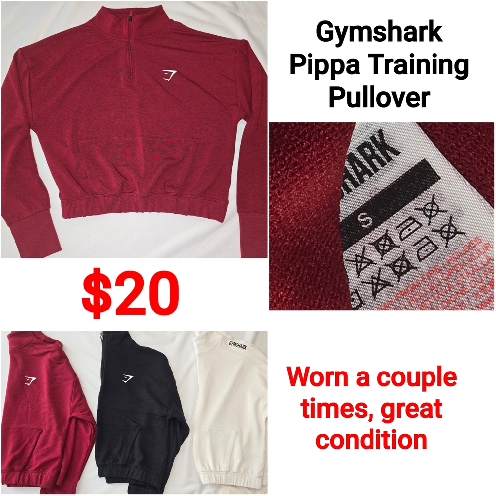 Gymshark Women's Burgundy Pippa Training Pullover